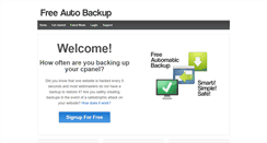 Desktop Screenshot of freeautobackup.com